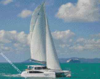 Catamaran Yacht diamond painting