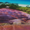 Chamarel Seven Colored Earth Geopark Mauritius diamond painting