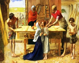 Christ In The House Of His Parents By John Everett Millais diamond painting