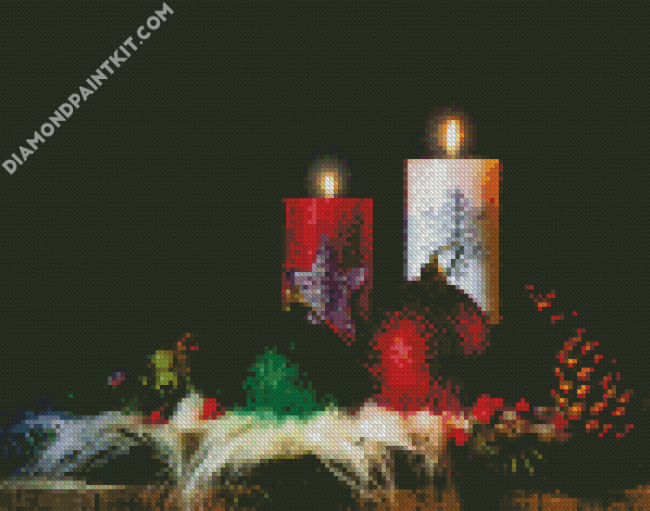 Christmas Candles diamond painting