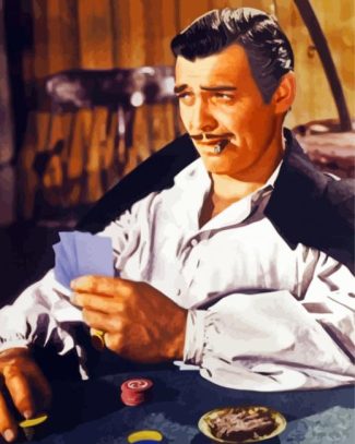 Clark Gable Playing Cards diamond painting