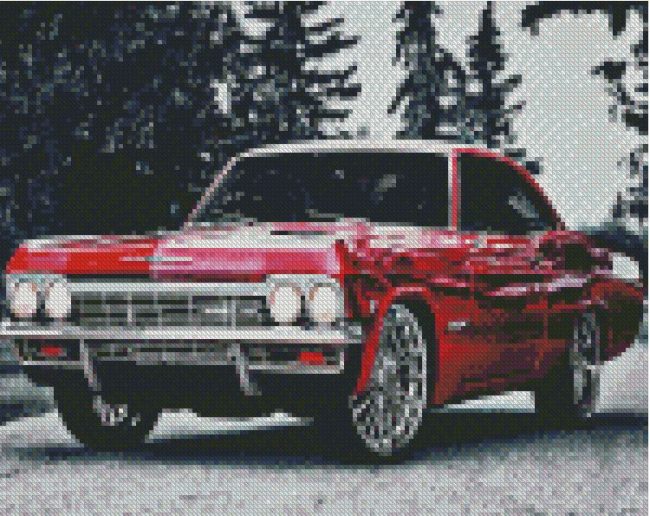Classic Chevrolet Impala diamond painting