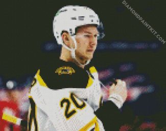 Curtis Lazar Boston Bruins Player diamond painting