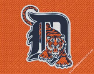 Detroit Tigers Logo diamond painting