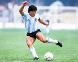 Diego Maradona Football Player diamond painting