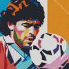 Diego Maradona Pop Art diamond painting