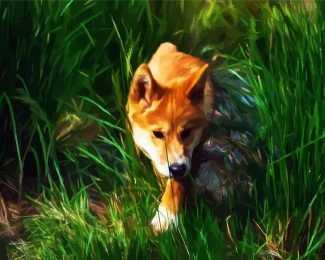 Dingo Wild Dog diamond painting