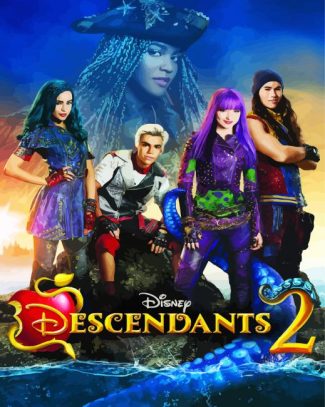 Disney Descendants Movie Poster diamond painting