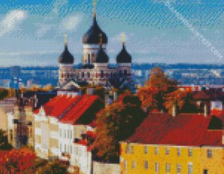 Estonia Tallinn City diamond painting