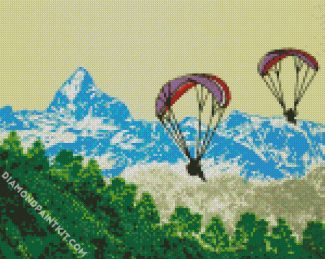 Everset Paragliding diamond painting