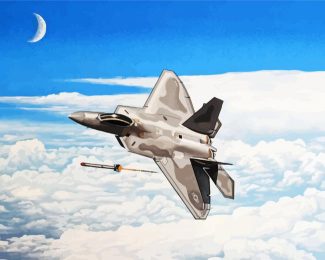 F22 Raptor Aircraft diamond painting