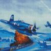 F4U Corsair War Plane diamond painting