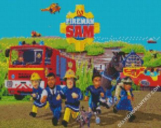 Fireman Sam Animation diamond painting