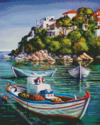 Fishing Boats diamond painting