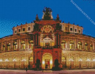 Germany Dresden Opera House diamond painting
