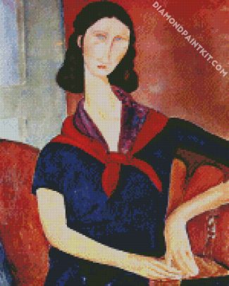 Girl With Scarf Amedeo Art diamond painting