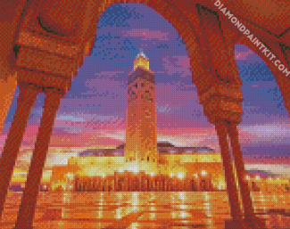 Hassan II Mosque Casablanca diamond painting