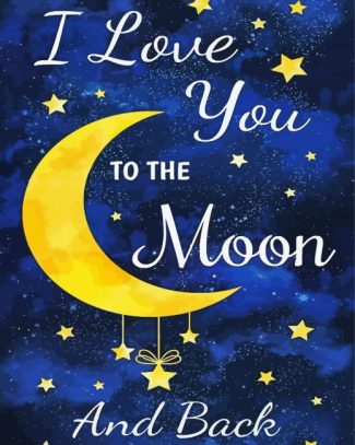 I Love You To The Moon And Back diamond painting