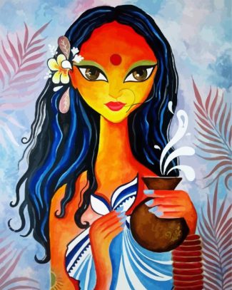 Indian Tribal Girl diamond painting