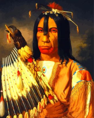 Indigenous Man diamond painting
