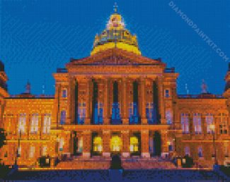 Iowa State Capital Building diamond painting