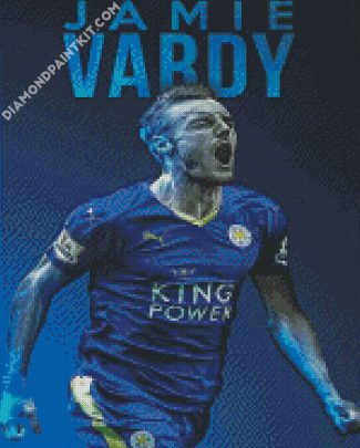 Jamie Vardy Leicester City FC Player diamond painting