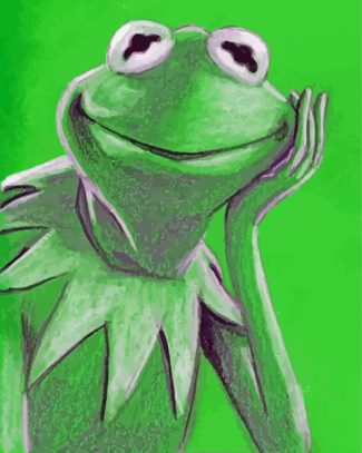 Kermit diamond painting