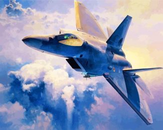 Lockheed Martin F22 Raptor diamond painting