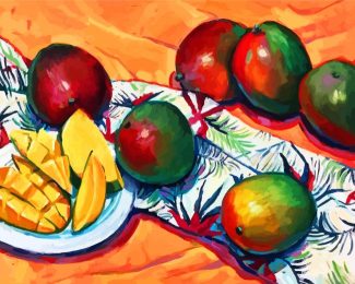 Mango Fruit Art diamond painting