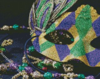 Mardi Gras Festival Mask diamond painting