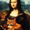 Mona Lisa With Cat Diamond painting