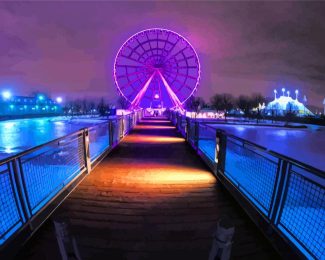 Montreal Ferris Wheel diamond painting