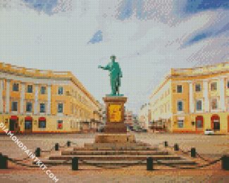 Monument To Duc De Richelieu Odessa diamond painting