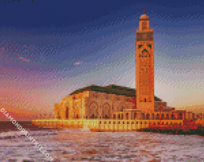 Morocco Casablanca Mosque diamond painting