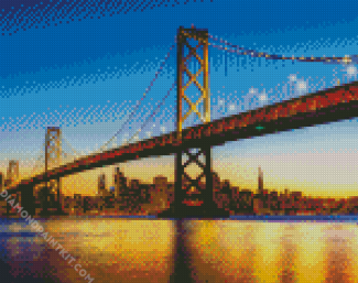 Oakland Bay Bridge diamond painting