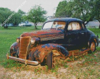 Old Rusty Car diamond painting