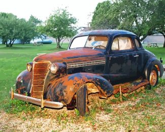 Old Rusty Car diamond painting