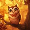 Owl With Bow Tie diamond painting