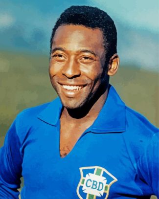 Pele Brazilian Soccer Player diamond painting