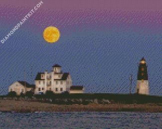 Point Judith Lighthouse Narragansett diamond painting