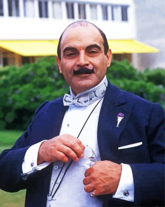 Poirot Character diamond painting