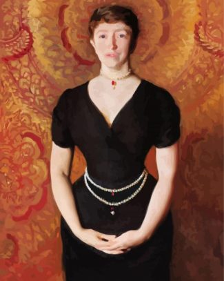 Portrait Of Isabella Stewart Gardner By John Singer Sargent diamond painting