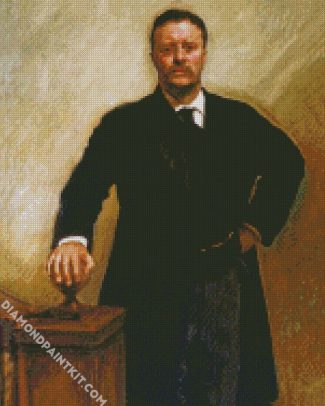 Portrait Of Theodore Roosevelt By John Singer Sargent diamond painting