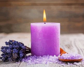 Purple Candle Meaning diamond painting