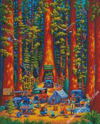 Redwood National Park diamond painting