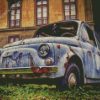 Rusty Vintage Fiat diamond painting