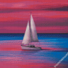 Sailboat At Sunset diamond painting