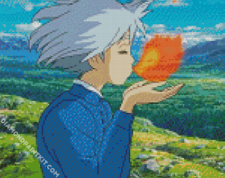 Sophie Hatter And Calcifer diamond painting