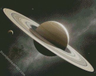 Space Saturn Planet diamond painting