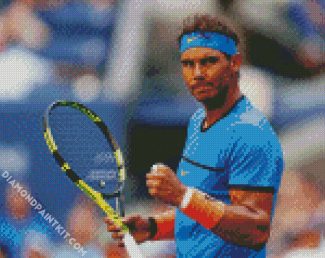 Spanish Tennis Player Rafael Nadal diamond painting